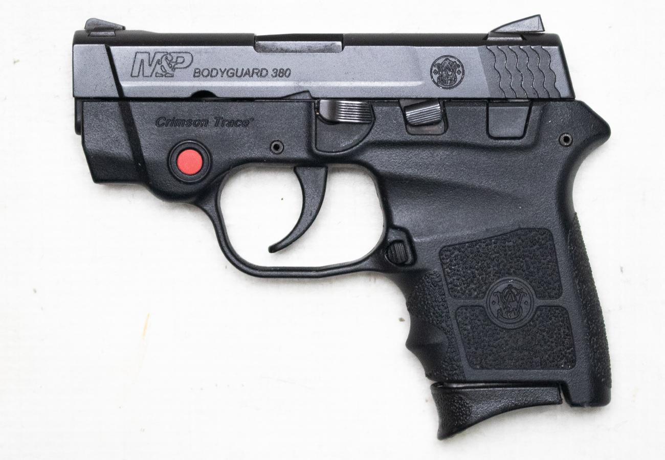 SMITH AND WESSON M&P Bodyguard 380 Police Trade-In Semi-Auto Pistol with Crimson Trace Laser